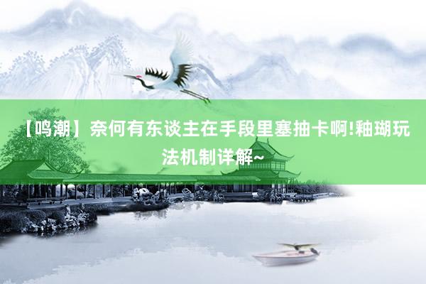 【鸣潮】奈何有东谈主在手段里塞抽卡啊!釉瑚玩法机制详解~