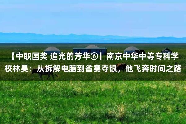 【中职国奖 追光的芳华⑥】南京中华中等专科学校林昊：从拆解电脑到省赛夺银，他飞奔时间之路